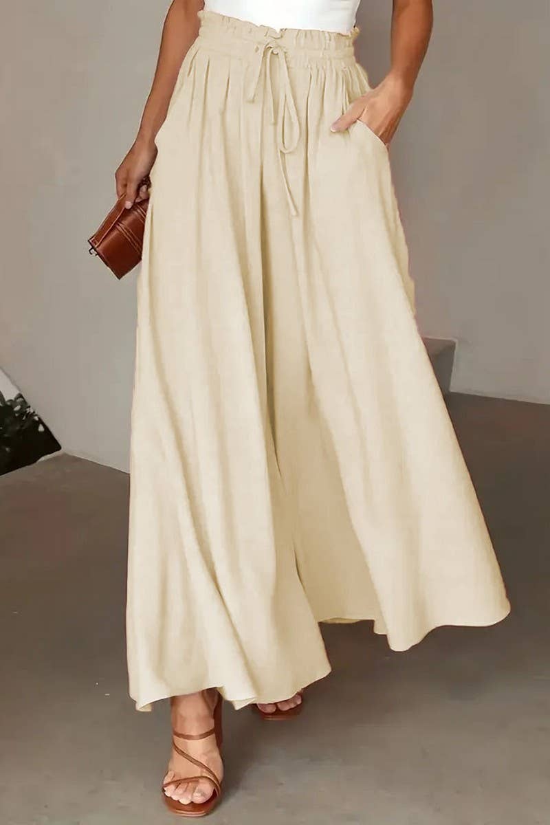 NINEXIS - Wholesale Pants - Women's - CWBLP01214_WOMEN HIGH WAIST PALAZZO PANTS1
