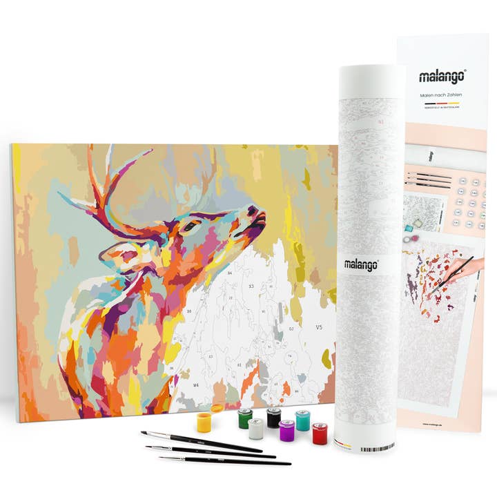Peinture par numéro - Cerf coloré pour la vente par malango