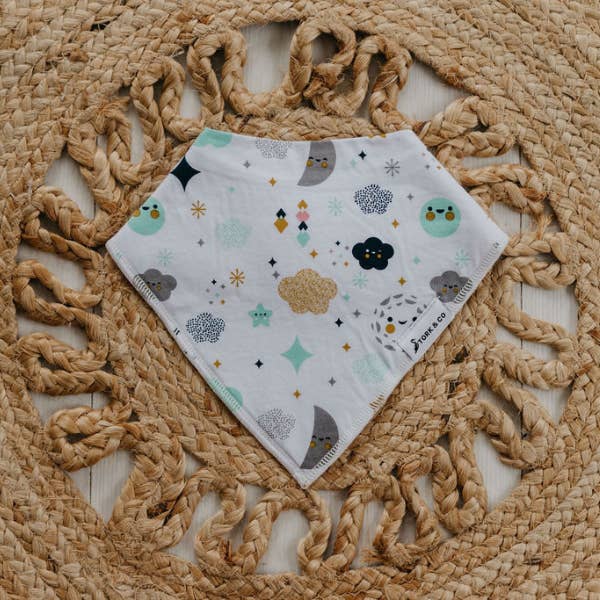 Stork & Co – wholesale Bandana bib – Twinkle Twinkle Baby Bandana Dribble Bib