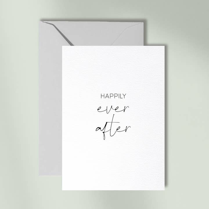 Happily Ever After | wenskaart met envelop voor wholesale door Debblschebbl Design Studio