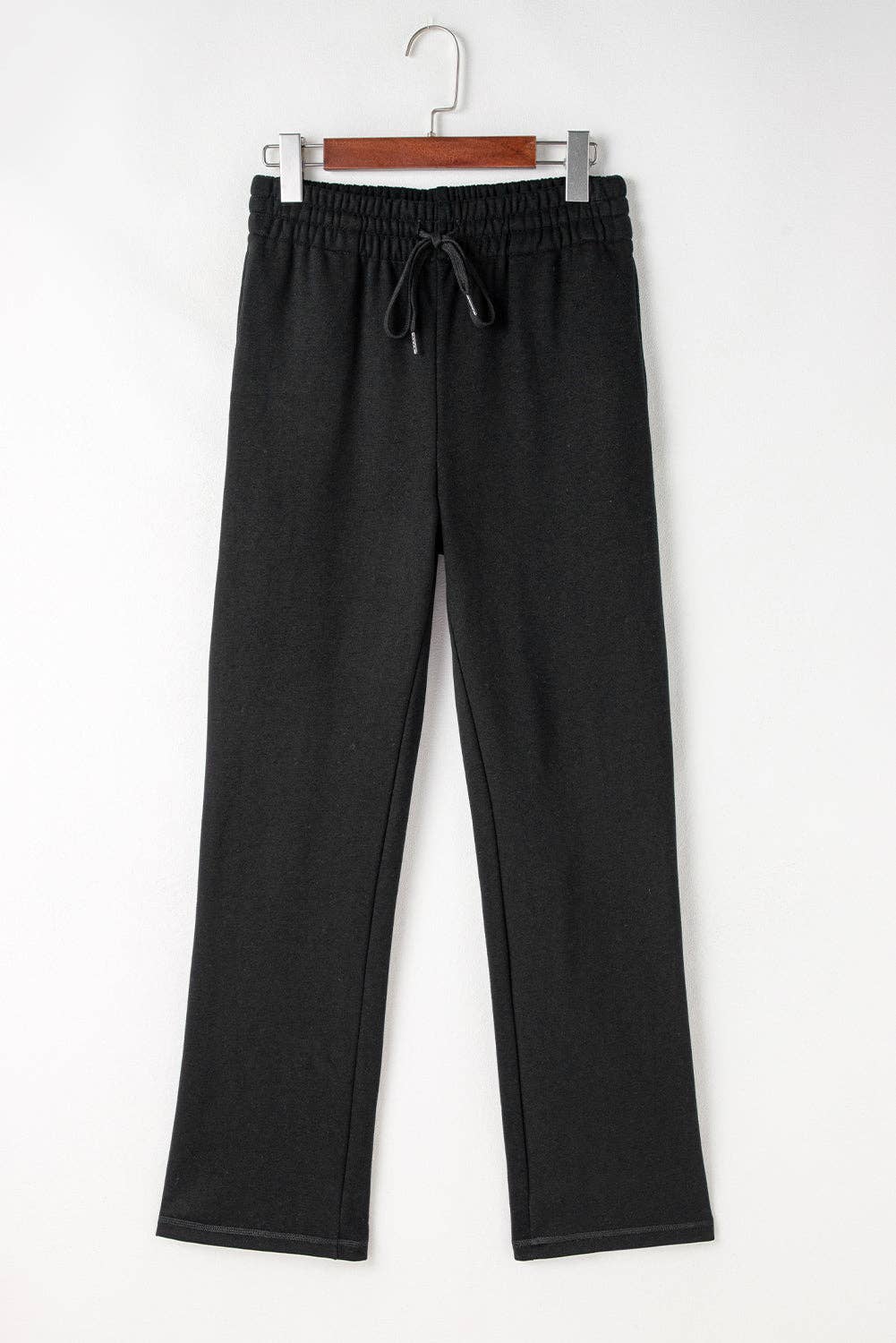 PRETTY BASH - Wholesale Pants - Women's - Solid Fleece-Lined Drawstring Waist Pants16
