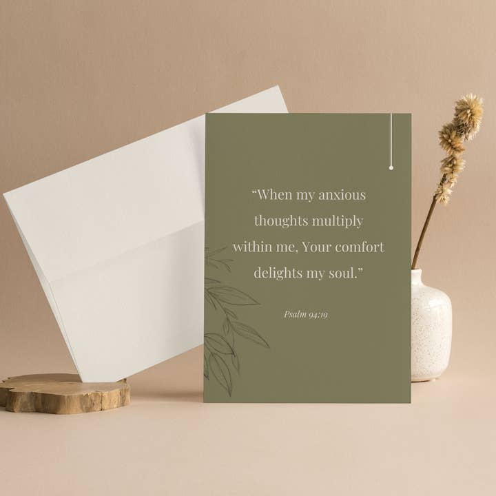 HE COMFORTS CARD for wholesale by Faithful Day Planner