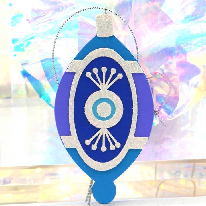 Paper for the People - Vendita all'ingrosso Set di decorazioni - Vintage Indent Trio (blu): Ornamenti fatti a mano3