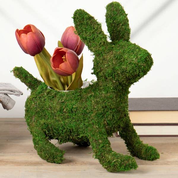 Rabbit Moss Planter w/ Sewn-in Liner for wholesale by Willow Group