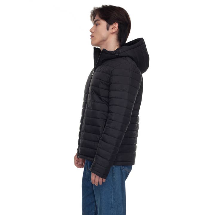 Rokka & Rolla - Wholesale Puffer Jacket - Men's - Men's Midweight Puffer Jacket Hooded Coat5