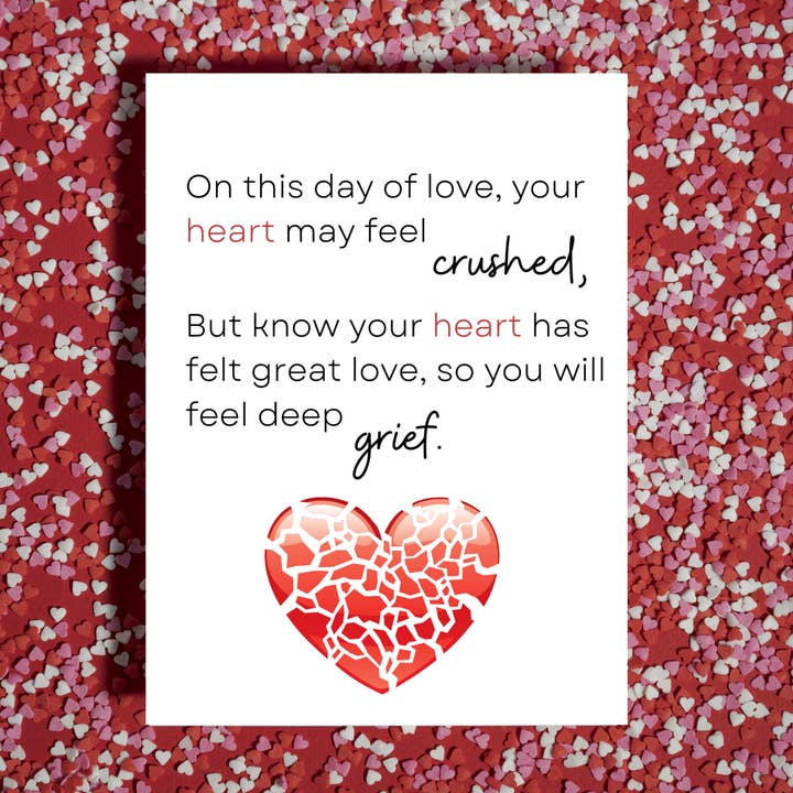 Tarjeta de San Valentín | Tarjeta de duelo | Tarjeta de empatía para venta al por mayor de Butterflies + Halos