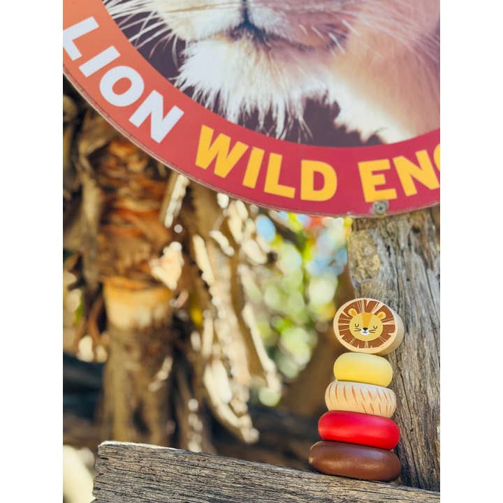 ToysLink - Wholesale Wood toy – Child - Wooden Mini Safari Animal Stacking Toy7