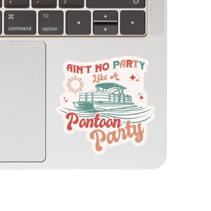 Juju and Moxie - Wholesale Sticker - Lake Float Summer Pontoon Drink High Quality Vinyl Sticker1