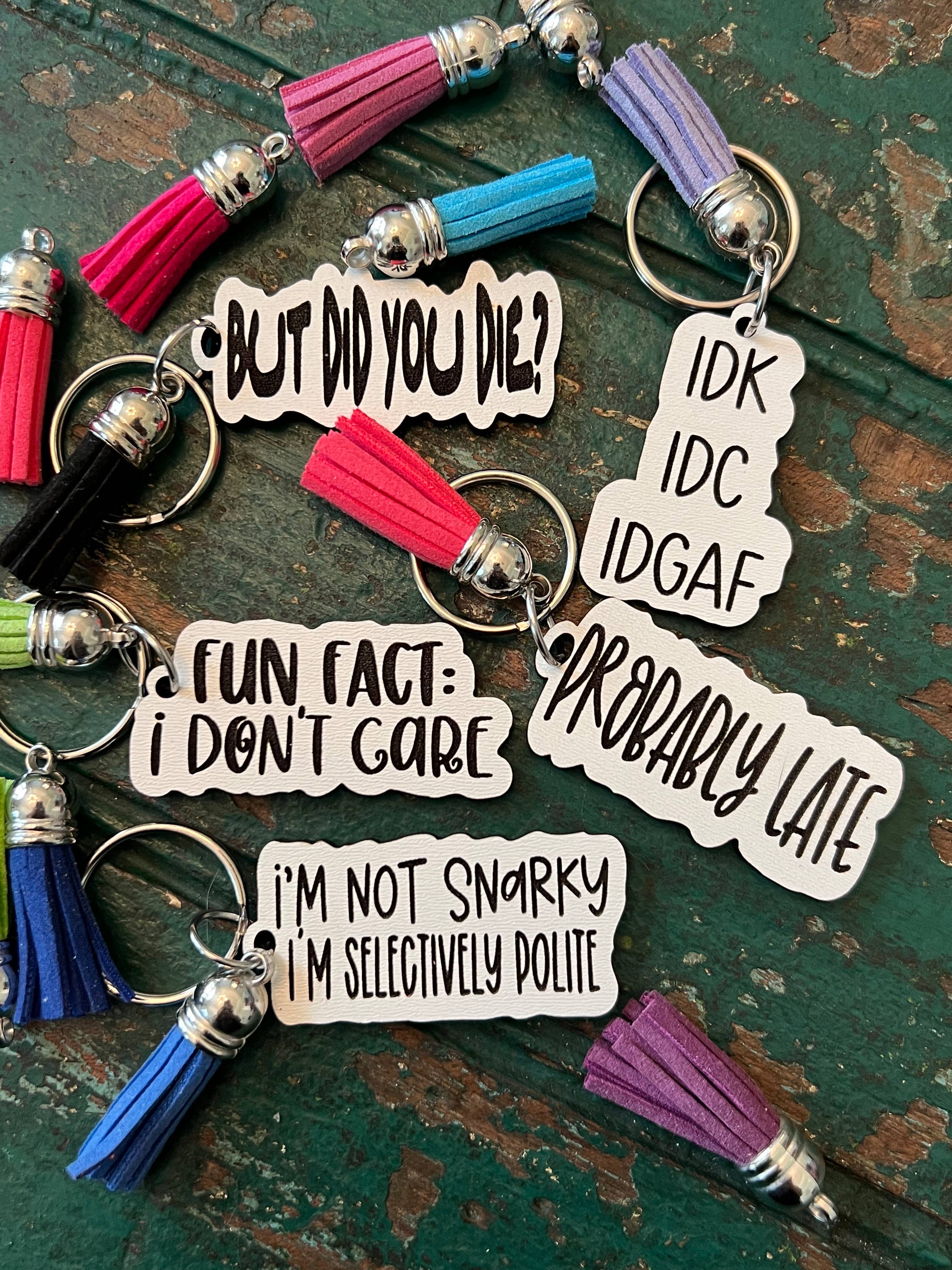 Suchfungoods - Wholesale Keychain - Women's - Snarky keychain with tassel2
