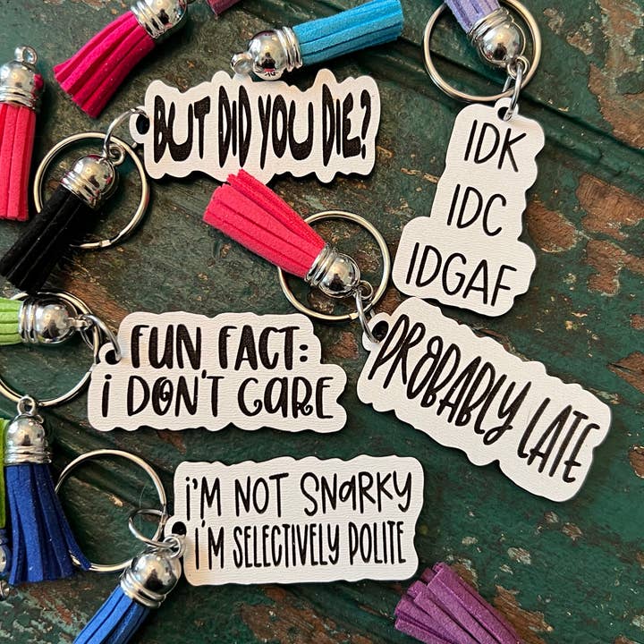 Suchfungoods - Wholesale Keychain - Women's - Snarky keychain with tassel2