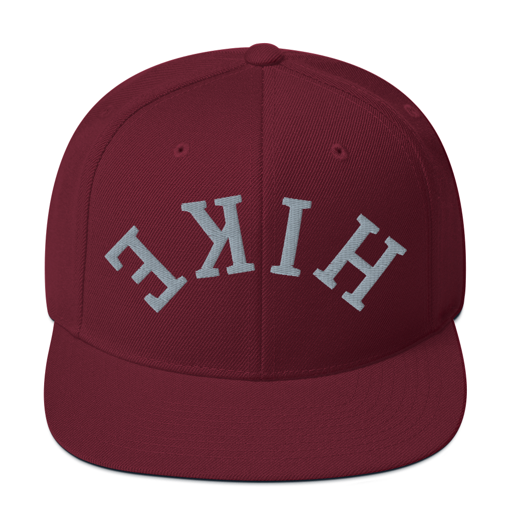 Hinterland Outdoors - Wholesale Flat Brim Cap - Men's - Upside down HIKE Snapback Hat2