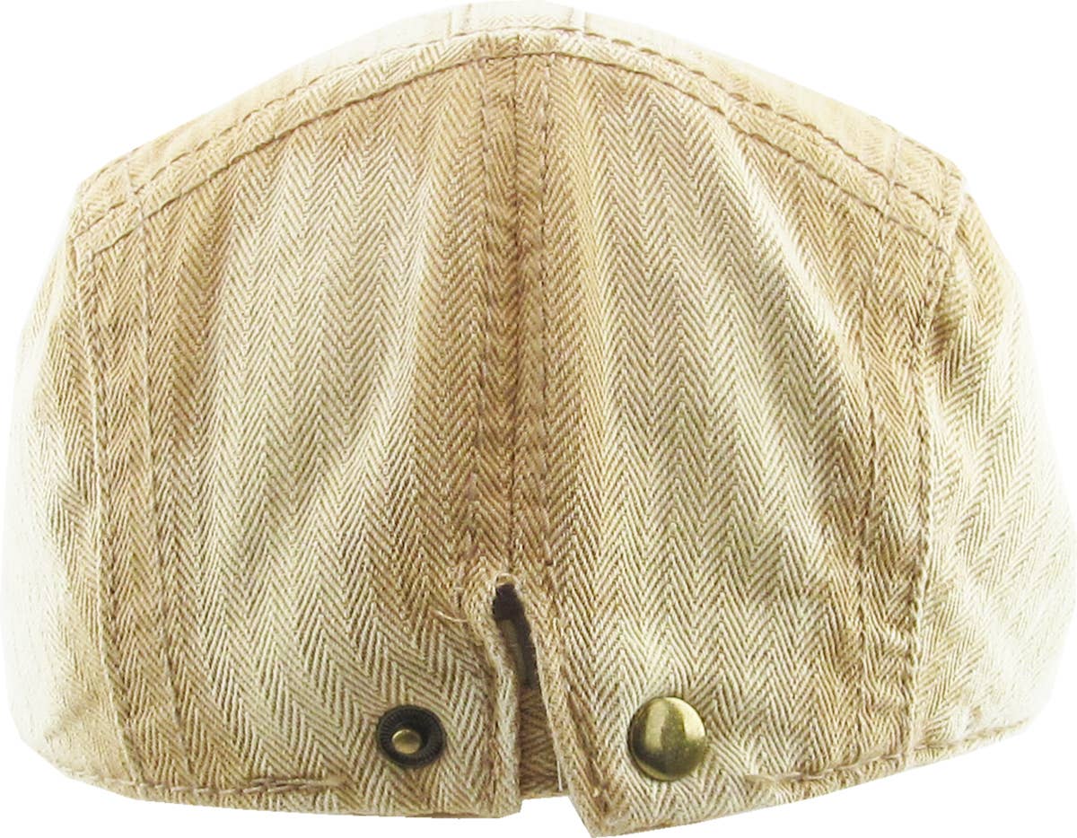 KBETHOS - Wholesale Newsboy/Schoolboy Hat - Men's - CLASSIC WASHED NEWSBOY IVY17