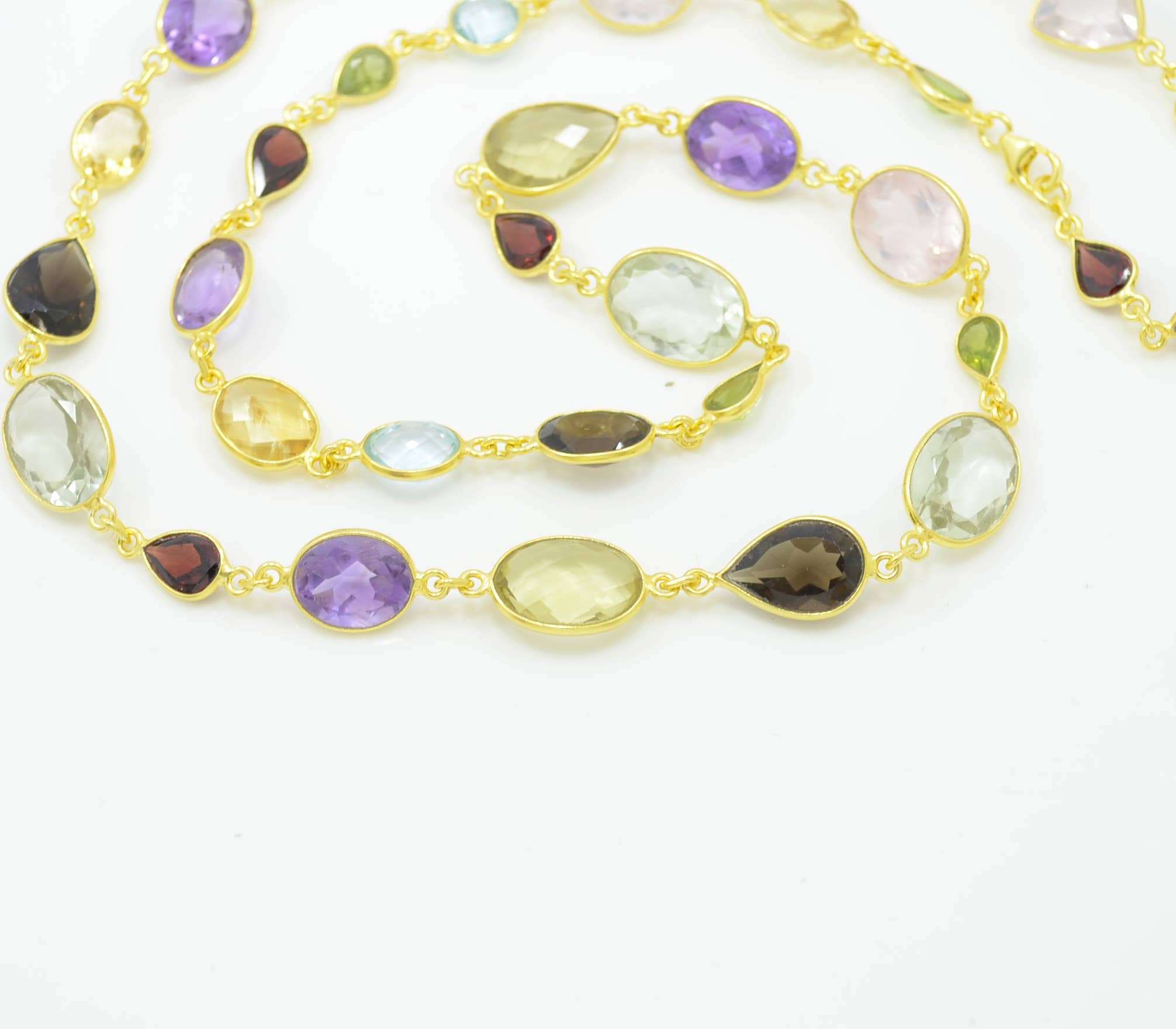 Schmuckoo Berlin - Wholesale Pendant/Charm Necklace - Natural Colourful Gemstone Gold Plated Necklace3