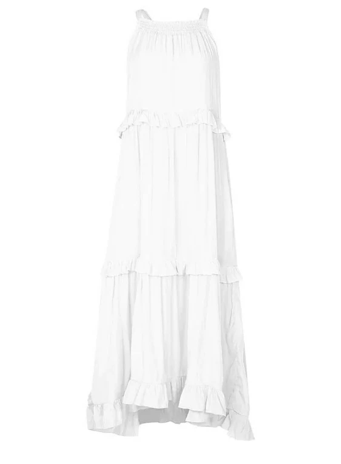 Serenity Collective - Wholesale Dress - Women's - Ruffled Sleeveless Maxi Dress6