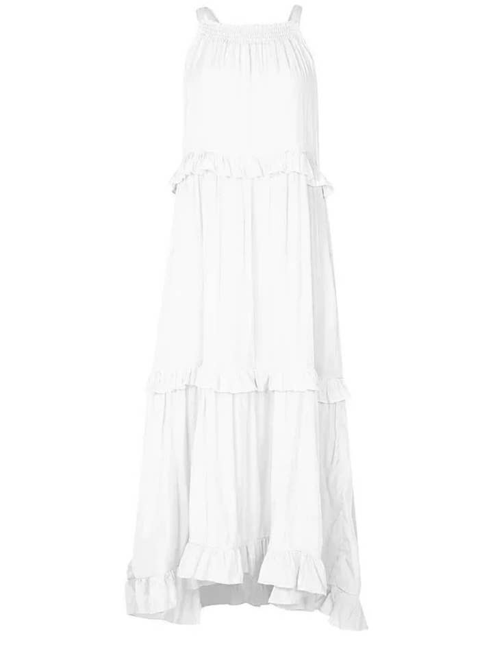 Serenity Collective - Wholesale Dress - Women's - Ruffled Sleeveless Maxi Dress6