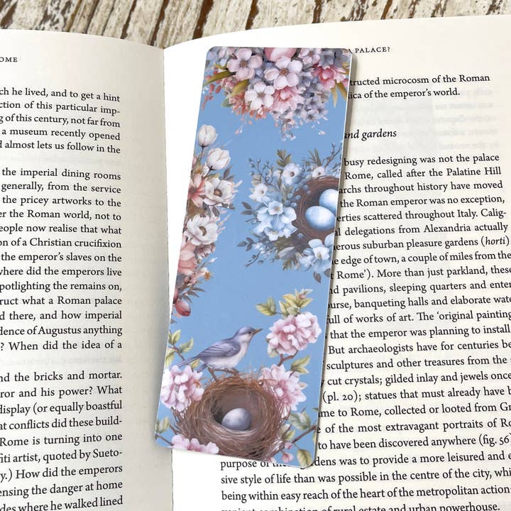 Marque-page classique oiseau bleu de printemps pour la vente par Art Bujo Boutique