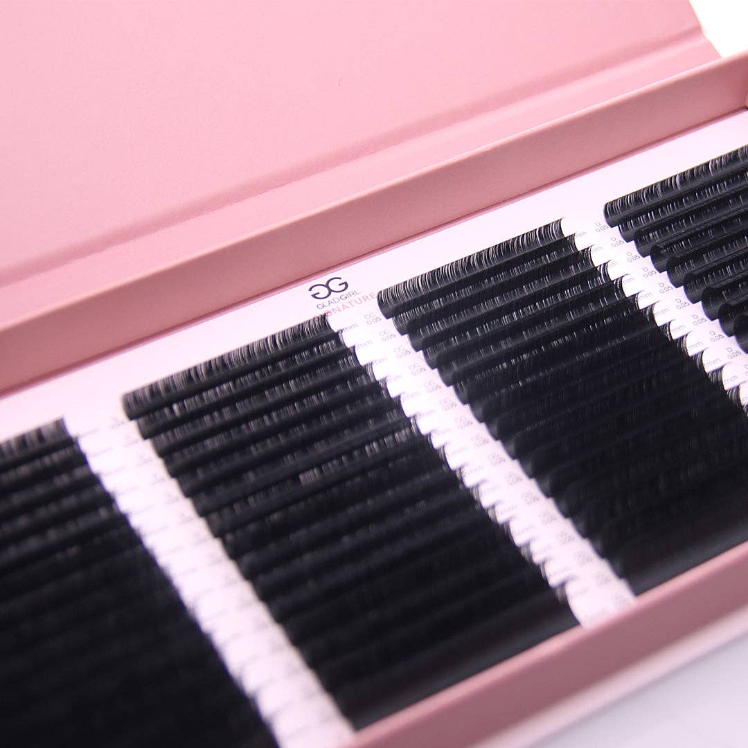 GladGirl - Wholesale False/Fake Eyelashes - GladGirl® Complete Collection – CC + D Curl Mixed Thickness and Length Eyelash Extensions4