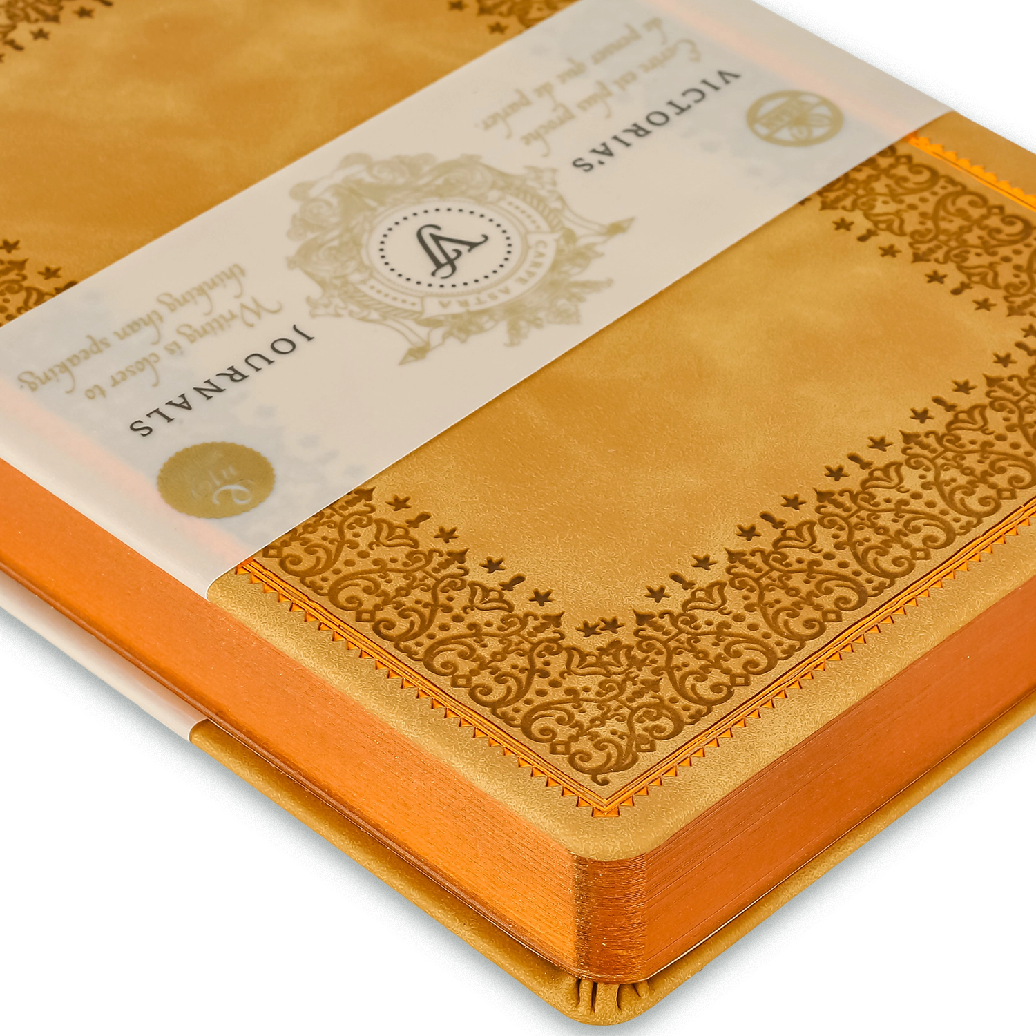 Victoria's Journals - Wholesale Journal/Diary - Baroque Brown/Tan Journal – Lined Hardcover Vintage Diary3