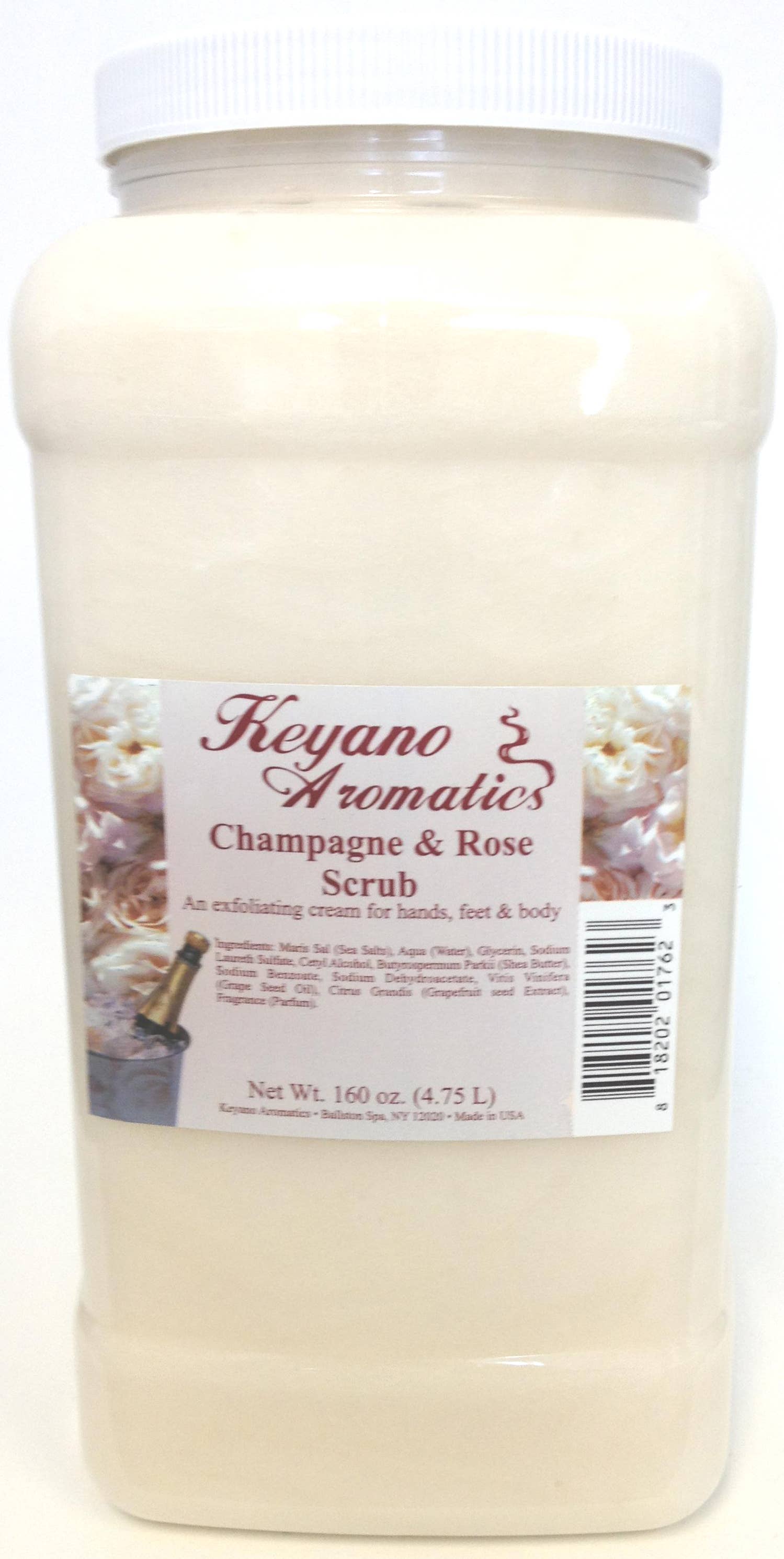 Keyano Aromatics - Wholesale Body Scrub/Exfoliant - Champagne & Rose Scrub Gal.0