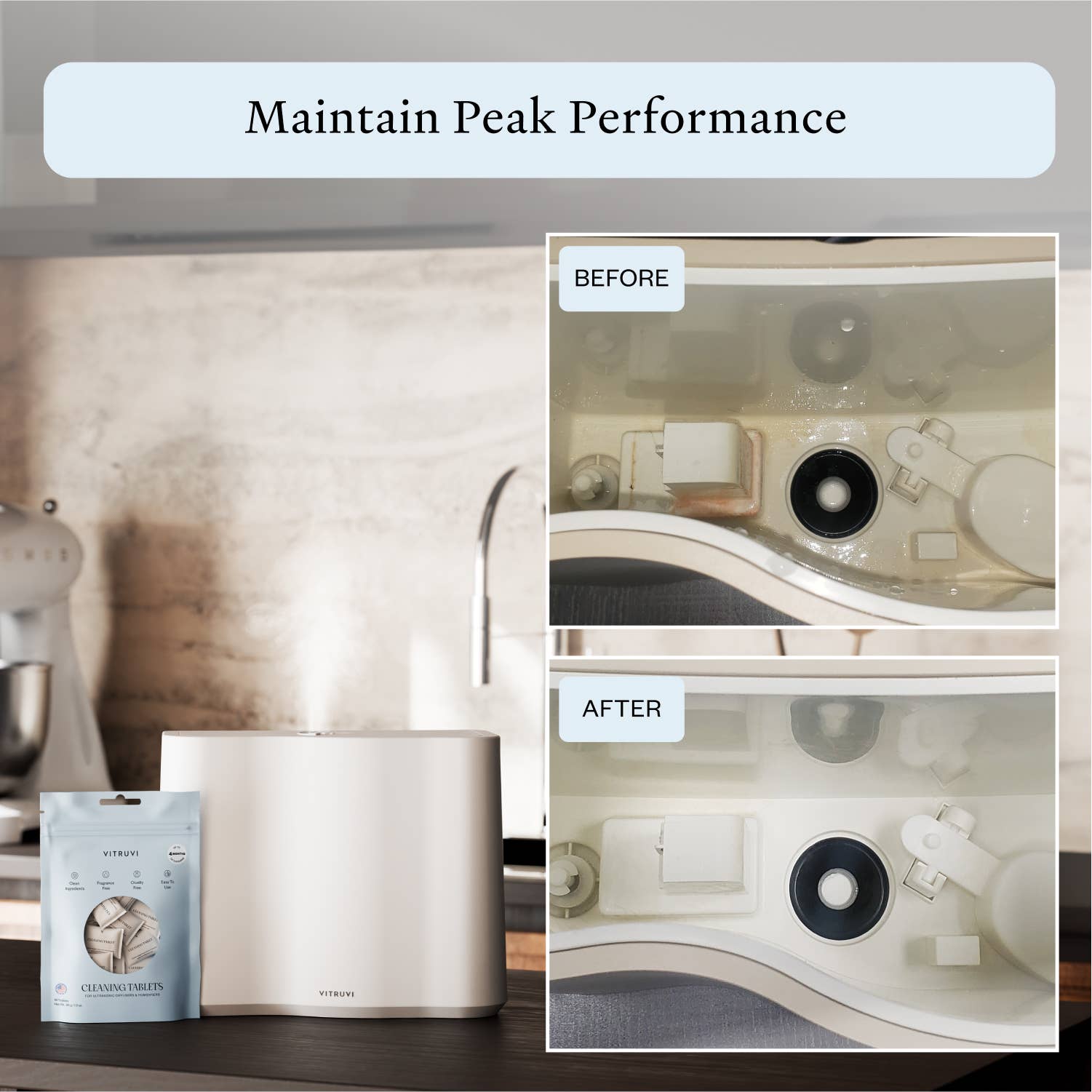 Vitruvi - Vente Diffuseur électronique - Tablettes de nettoyage3