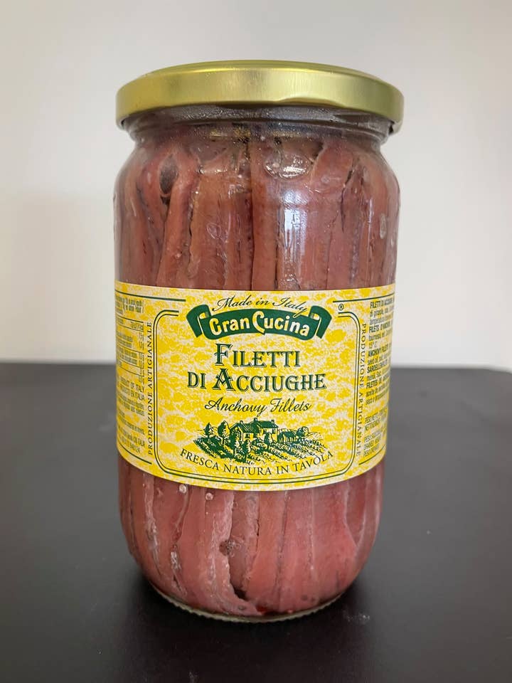 Anchovy Fillets in Oil 720g for wholesale by TAB GREEN LINE SRL (Gran Cucina)