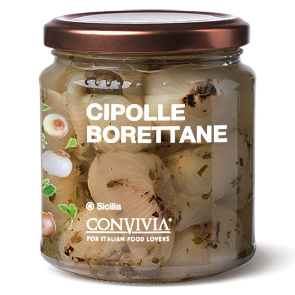 CONVIVIA for italian food lovers - Venta al por mayor Lata de conserva - Cebollas Borettane 280 g0