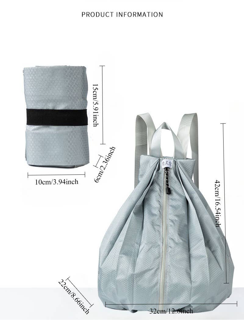 NARWEY INC – Großhandel Rucksack – Damen – Faltbarer wasserdichter Rucksack, leichter packbarer Tagesrucksack10