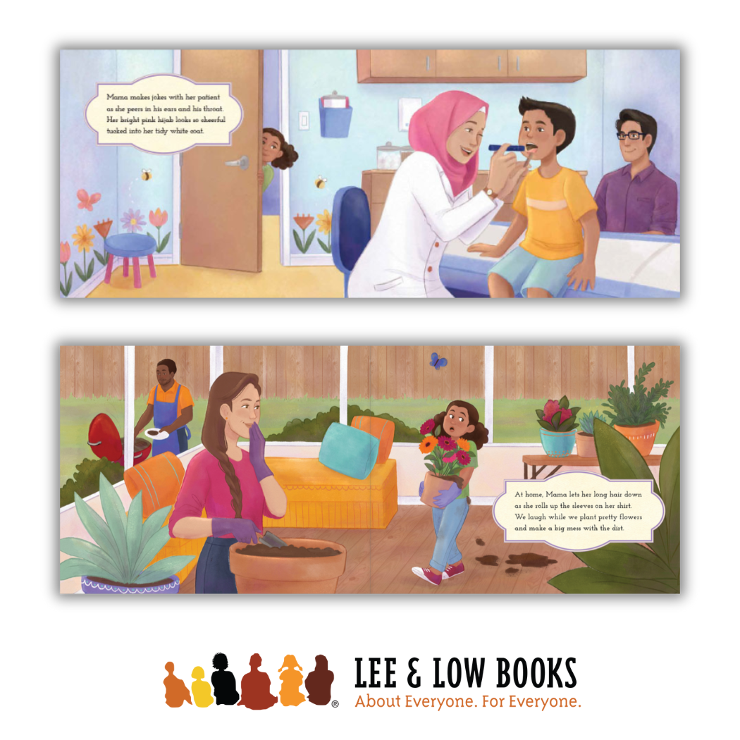 Lee & Low Books Inc - Vendita all'ingrosso Libro per l'infanzia (3-5) - Under My Hijab di Hena Khan, illustrato da Aaliya Jaleel2