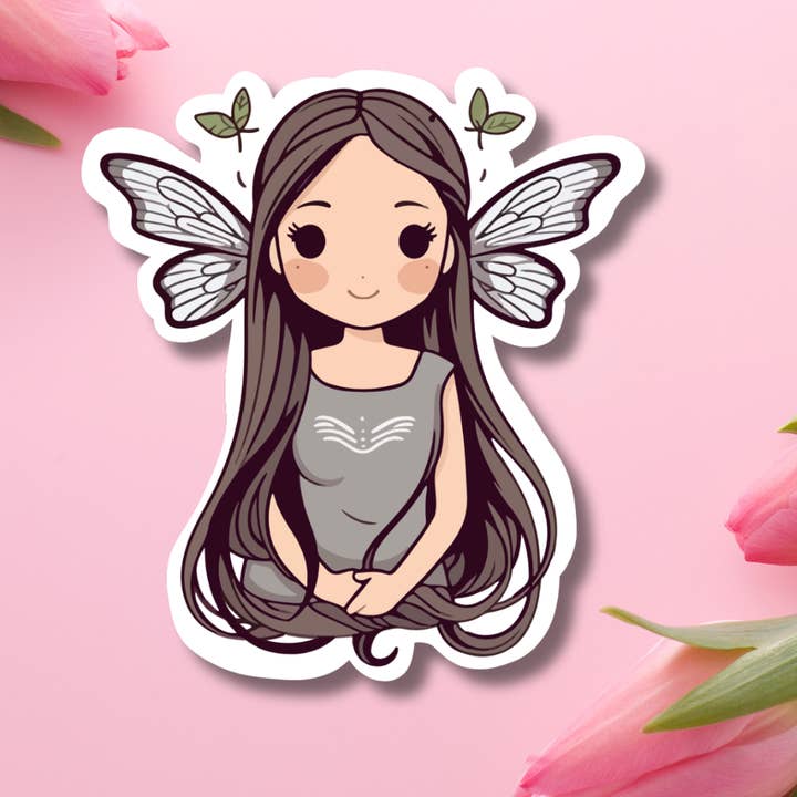 Autocollant en vinyle Fée Papillon pour la vente par Hikaru Tara Art Arst & Craft Gift Shop