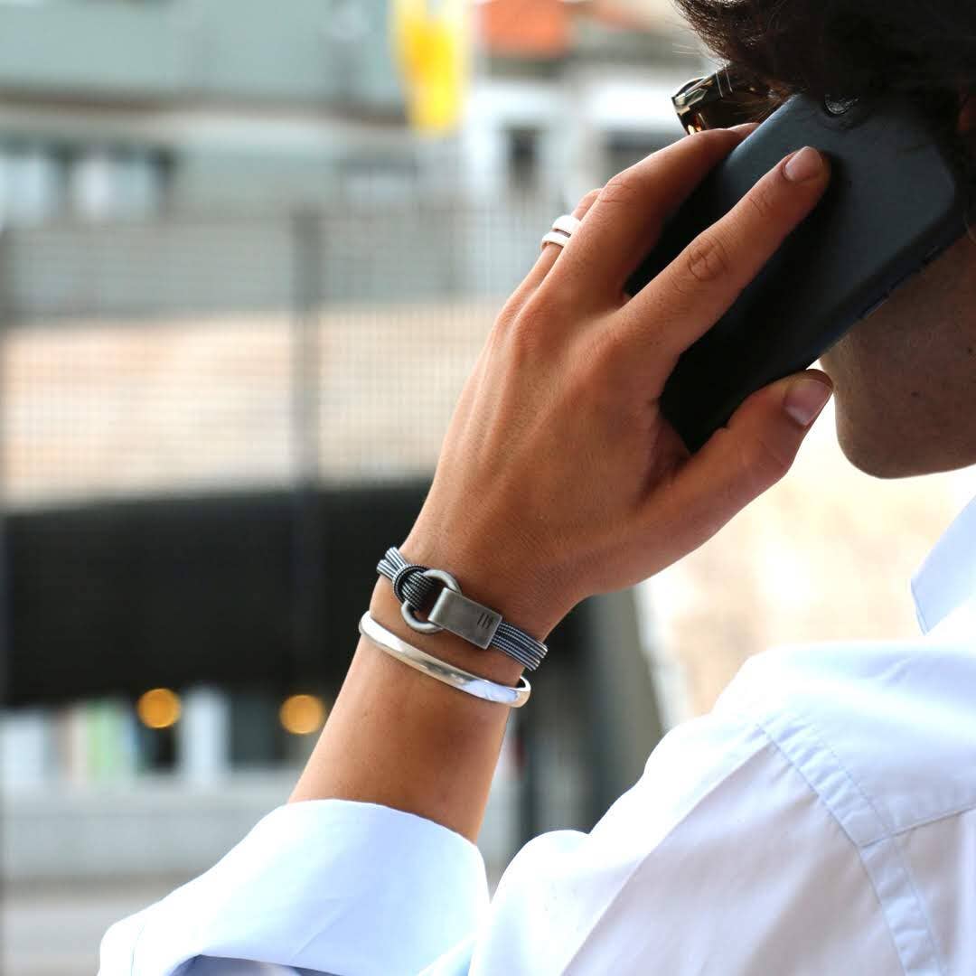 Être - Bracelets & Accessories - Wholesale Jewelry - Men's - Men's Bracelet | Ribeira - Black&White2