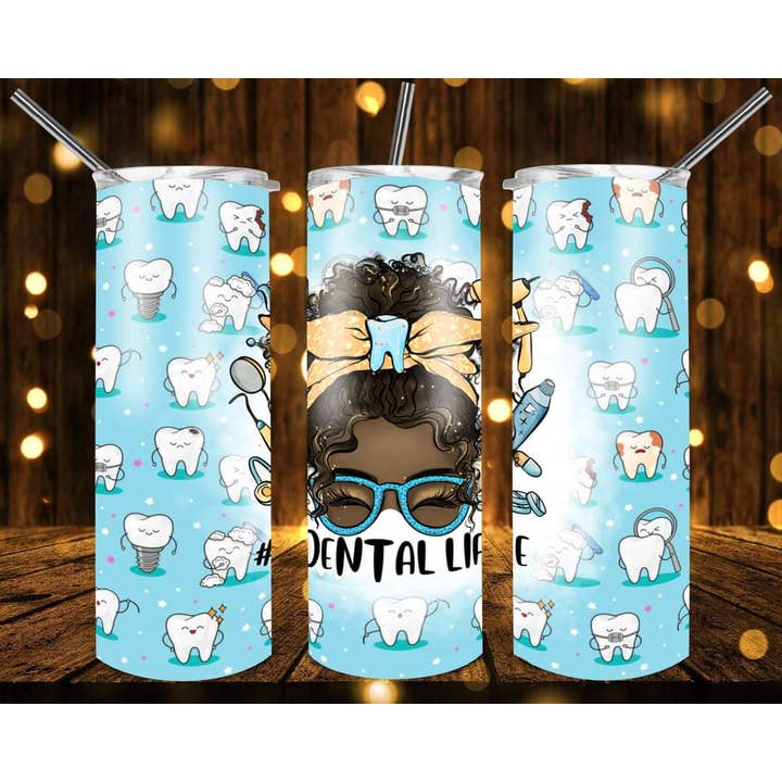 DentalLife Collage 20oz Skinny Tumbler for wholesale by WST Wholesale