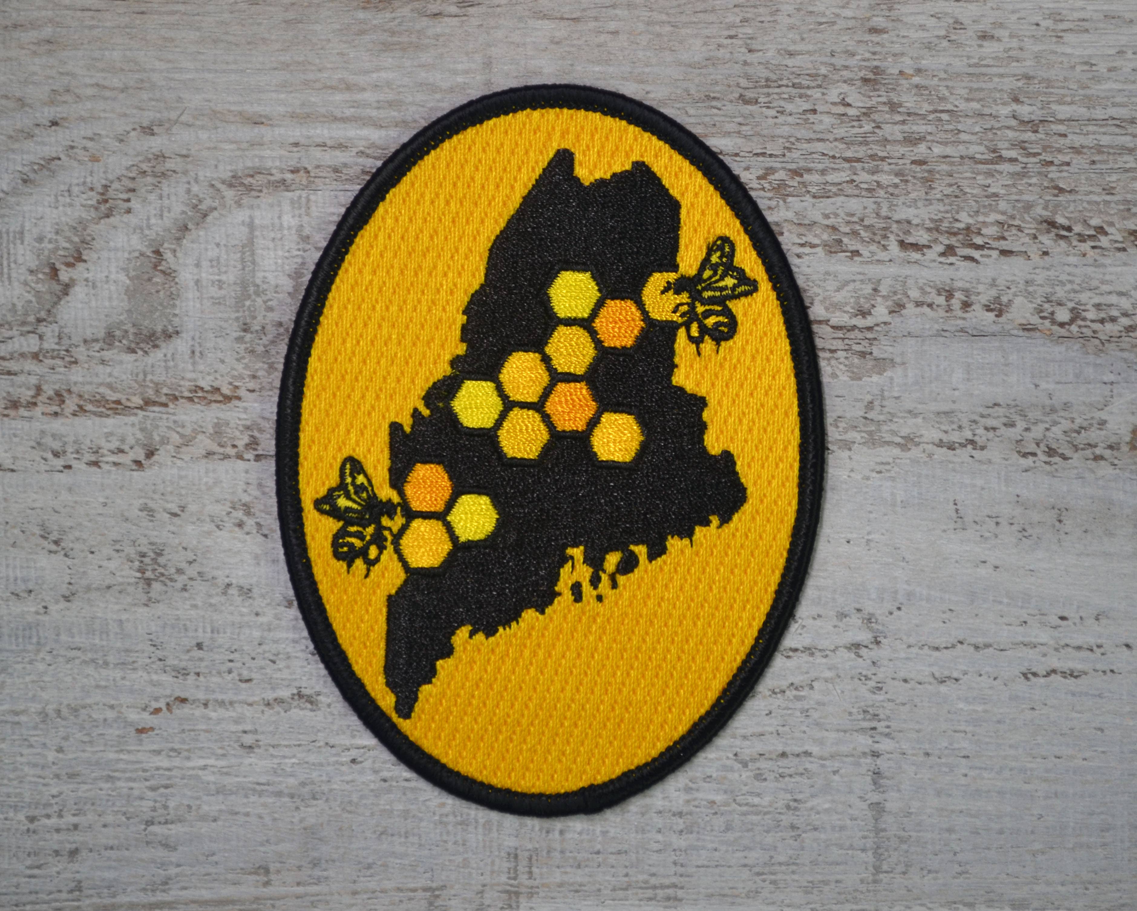 Think Greene – wholesale Patch – Bee Maine Embroidered Patch