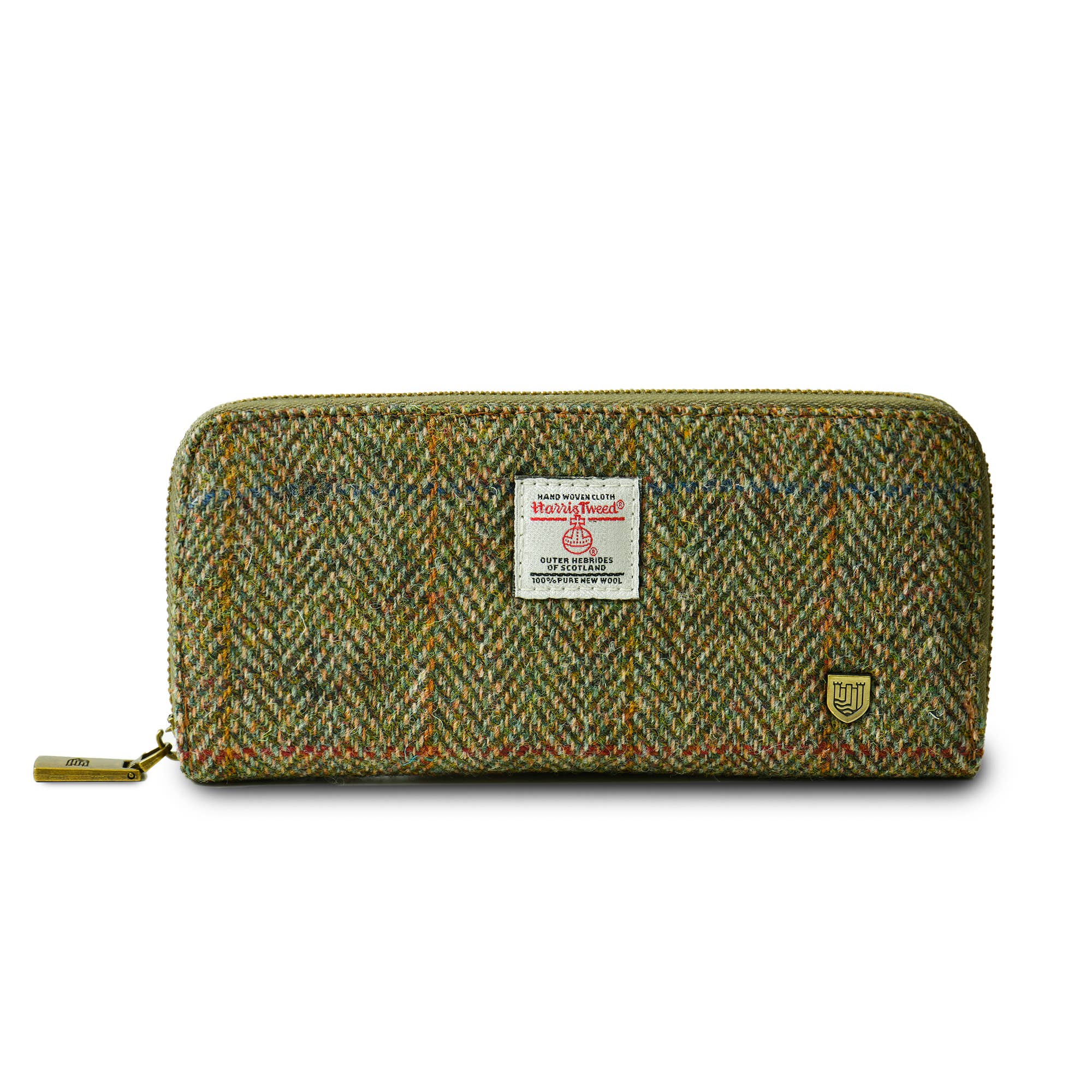 Islander – wholesale Myntväska - Dam – The Long Zip Purse - plånbok med hel dragkedja i äkta Harris Tweed4