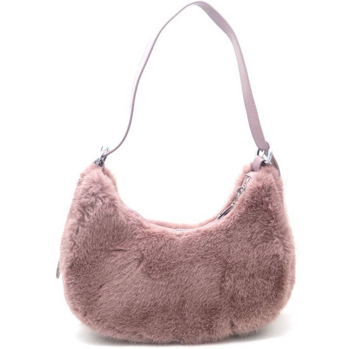 REMOVED BRAND – wholesale Shoulder bag – women's – Banana Shape Faux Fur Bag
