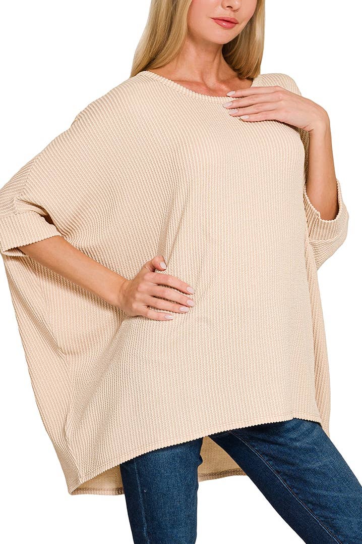 Vanilla Monkey - Wholesale Knit Top - Women's - Raised Rib Bat Sleeve Top15