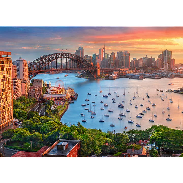 Trefl Red 500 Piece Jigsaw Puzzle - Sydney, Australia for wholesale by Trefl USA
