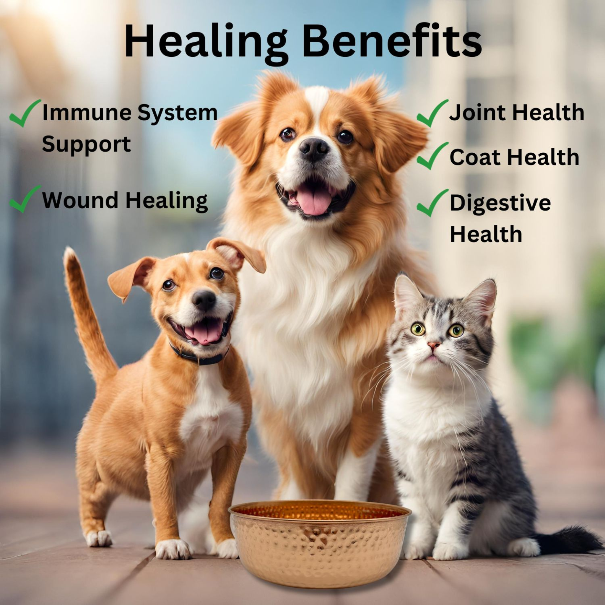 EMBERS ELEMENTS - Wholesale Pet Bowl - Cat/Dog - AURORA – Handcrafted, Hand Hammered Pure Copper Pet Bowls2