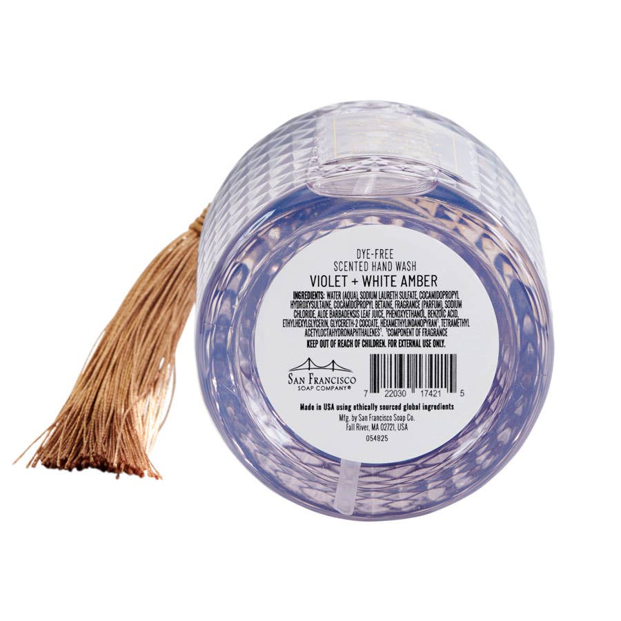 San Francisco Soap / Man Bar Soap - Wholesale Hand Soap/Wash - BOTANICAL TASSEL HAND SOAP VIOLET & WHITE AMBER1
