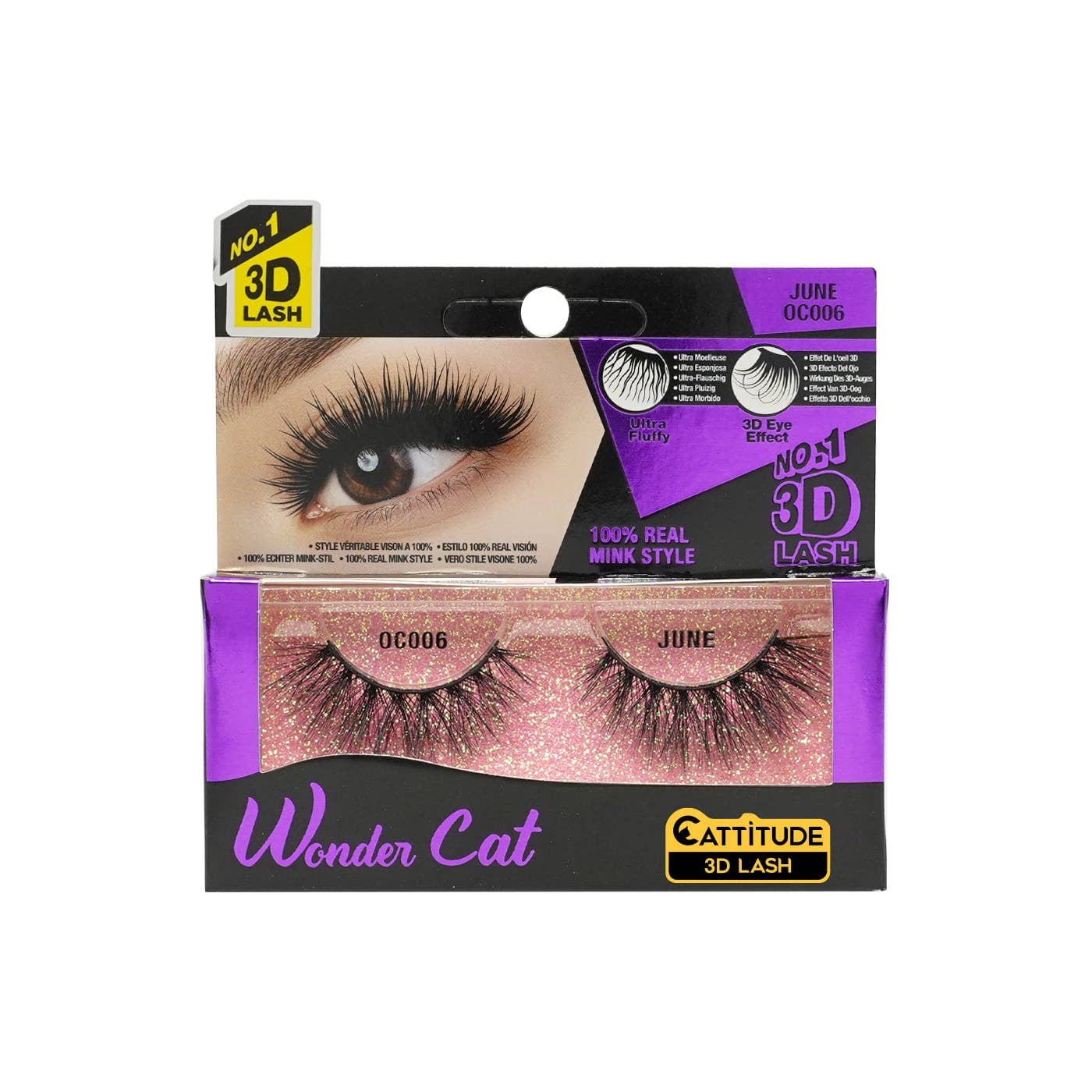 EBIN NEW YORK - Wholesale False/Fake Eyelashes - June - Wonder Cat 3D Faux Mink Lashes1