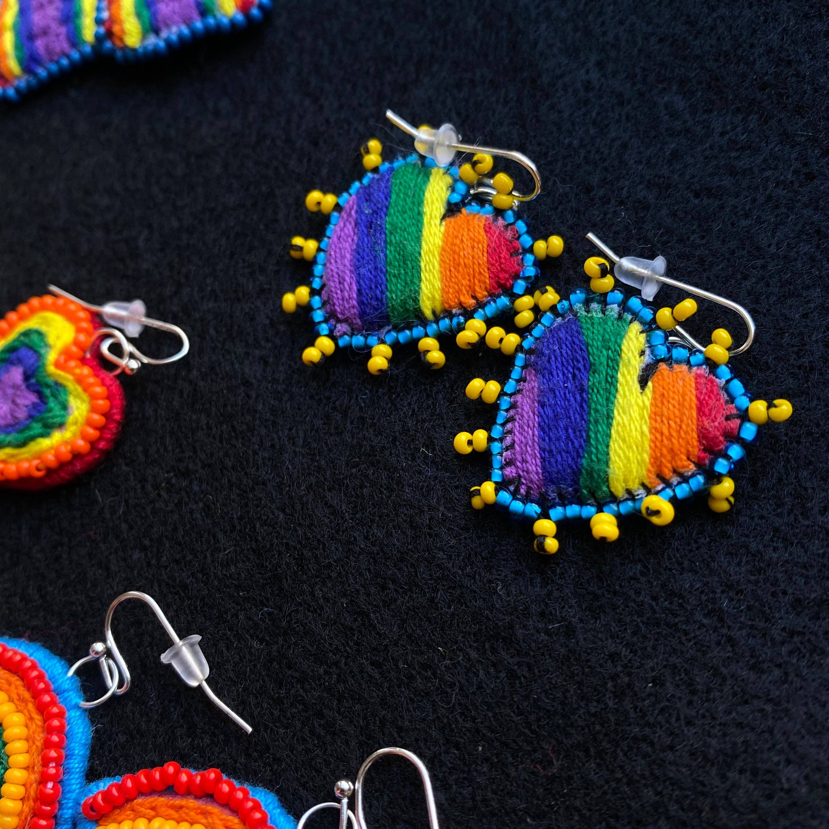 SWIETstuff - Wholesale Dangle Earrings - Rainbow + Heart Earrings2