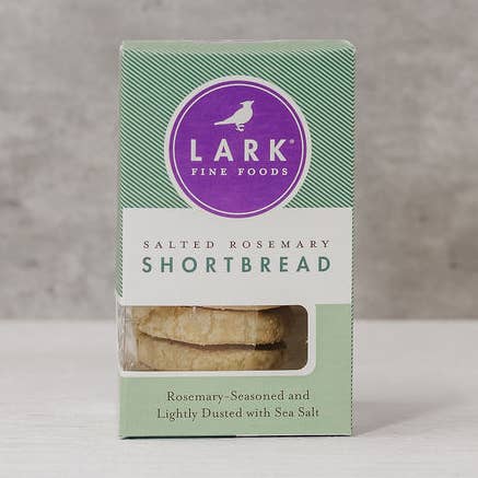 Saltet Rosmarin Shortbread - 3 oz for engroshandel hos Lark Fine Foods