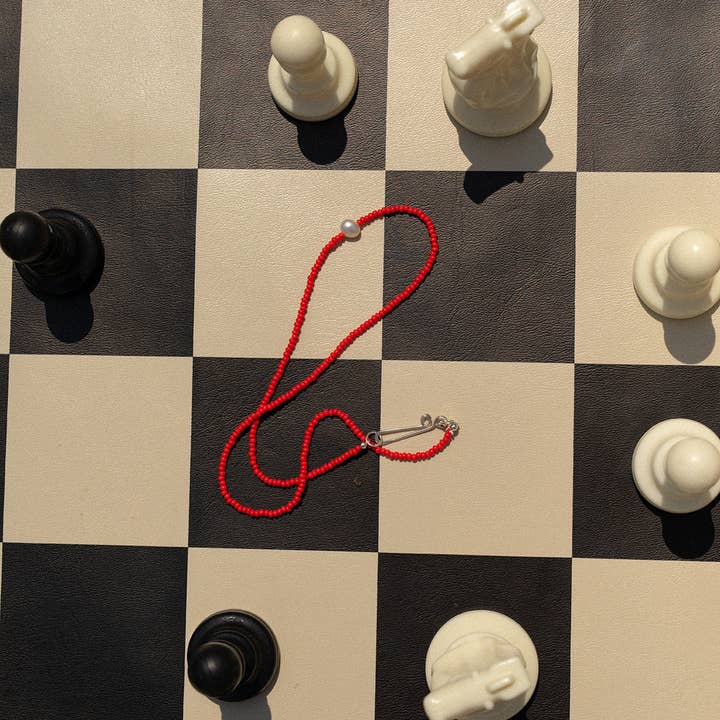 Millhouse Collection – Großhandel Perlenkette – Die Khadi Halskette - Rot3