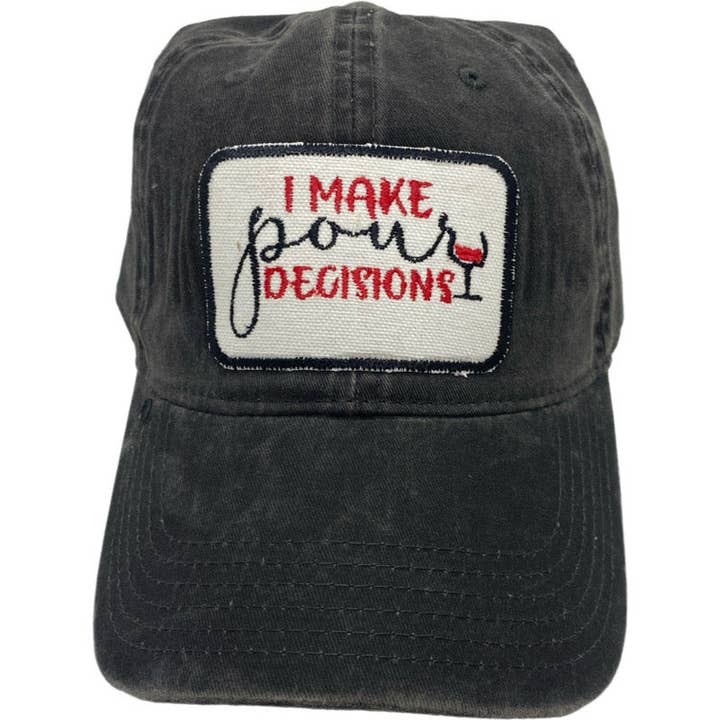 Embroidered Hat-Decisions for wholesale by Studio S Designs