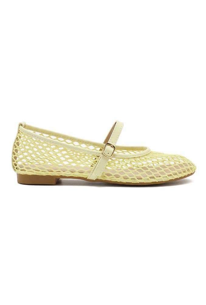 Joia Paris - Wholesale Flats - Women's - Mesh ballerinas with strap CQ-6777