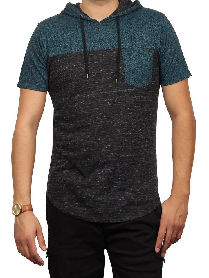 PRETO ATÔMICO MOLETOM COM CAPUZ DE PAINEL LUNAR SKU: W2399-0002 para venda a revendedores na Faire0