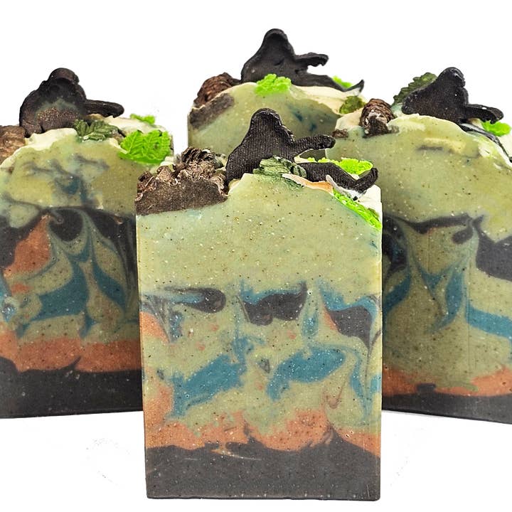 Into the Woods Artisan Soap for wholesale by Indulgence Bath Bakery