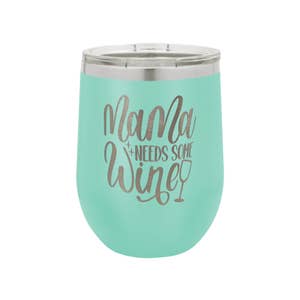 TraVino Spill Proof Wine Sippy Cup, Seafoam Green