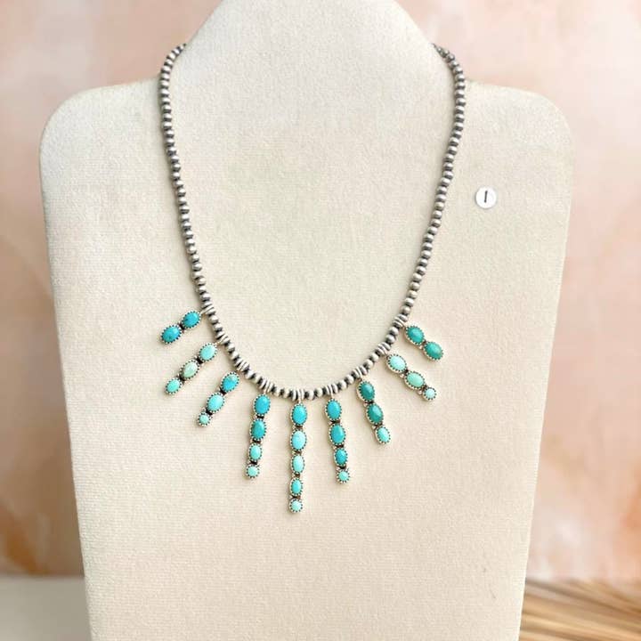 Krush Kandy - Wholesale Pendant/Charm Necklace - Desert Pearl Stone Drop Necklaces5