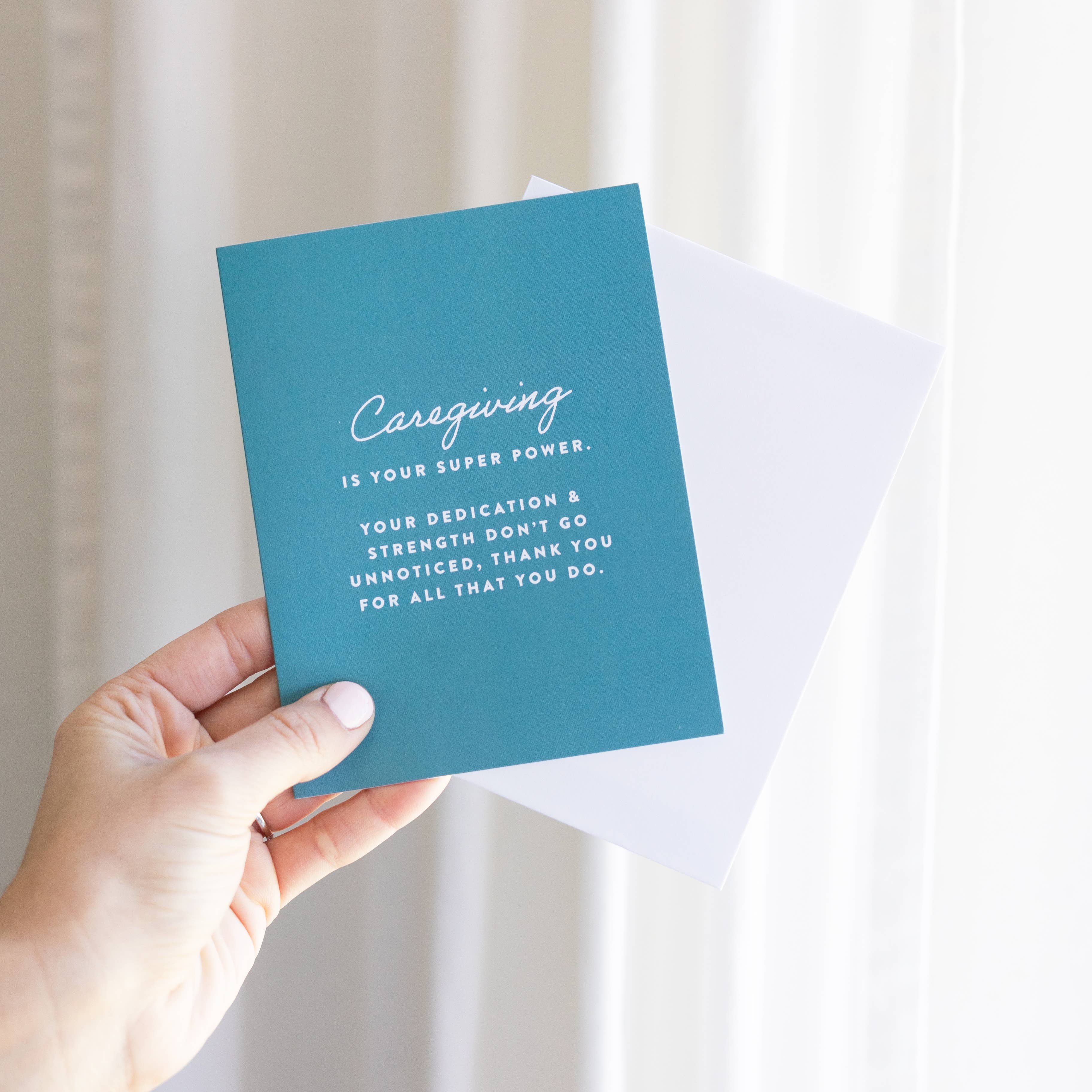 Joy Paper Co. - Wholesale Thank You Card - Caregiving is Your Super Power Thank You Card for Caregiver1