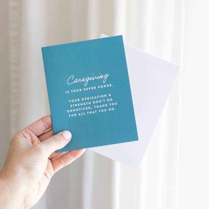 Joy Paper Co. - Wholesale Thank You Card - Caregiving is Your Super Power Thank You Card for Caregiver1